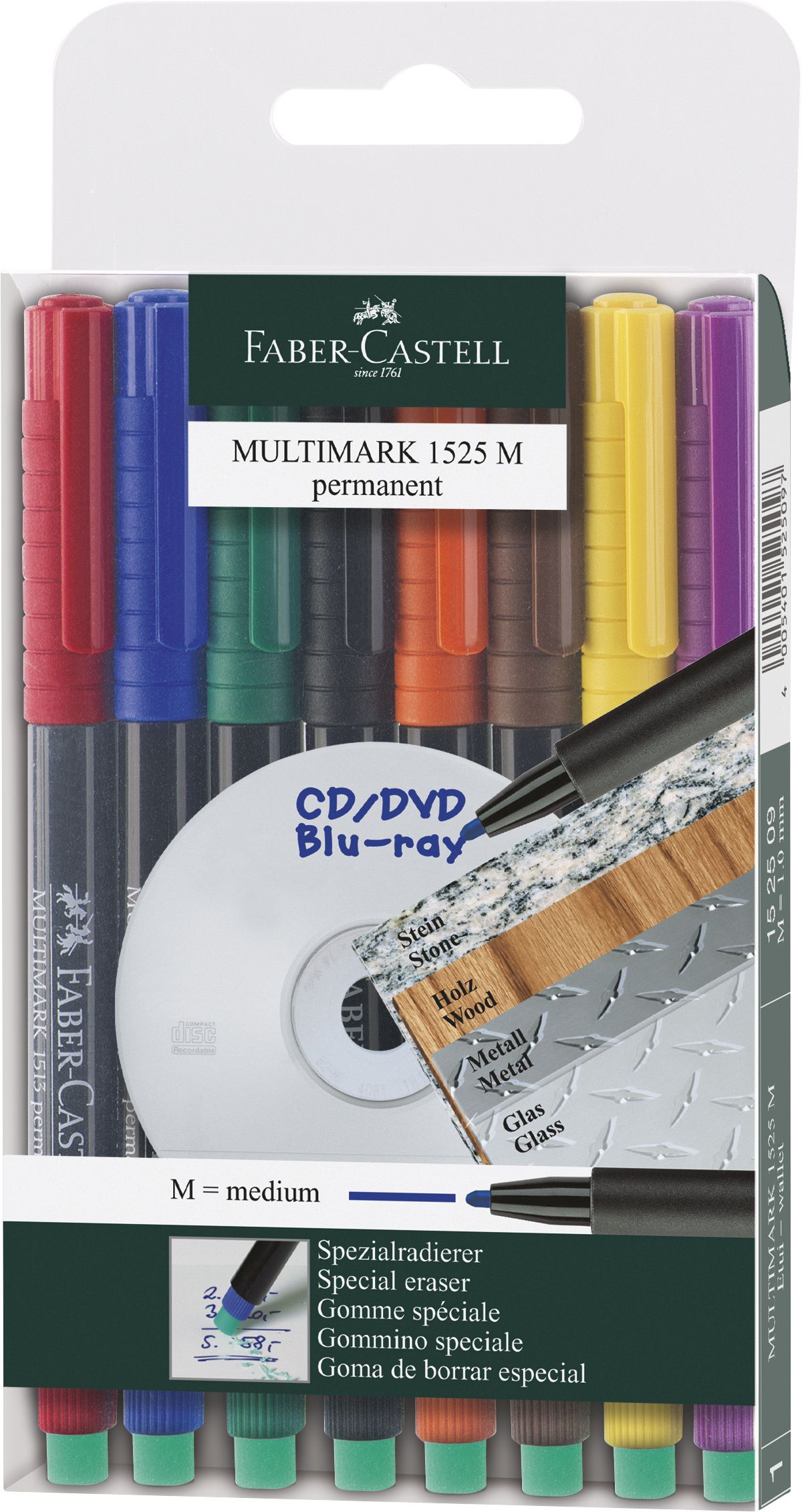 Marker Multimark permanent M wallet of 8