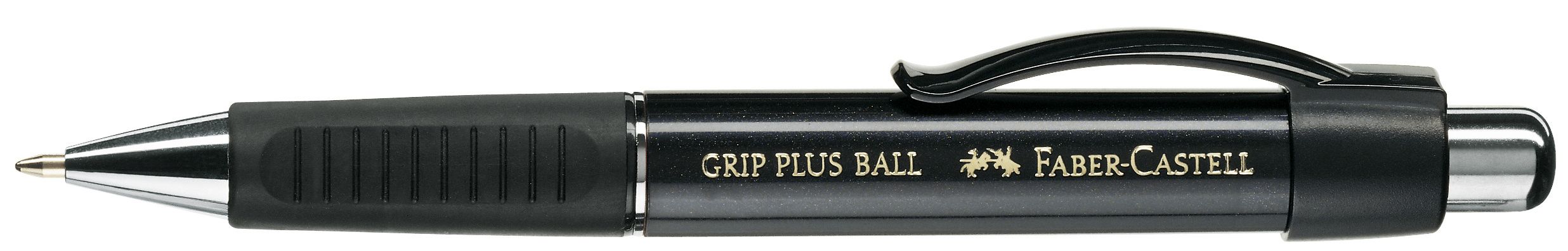 140733_Ballpoint pen Grip Plus Ball M black metallic